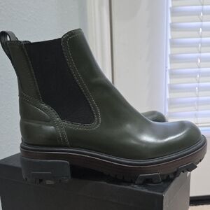 rag & bone Women's Green Combat Boots